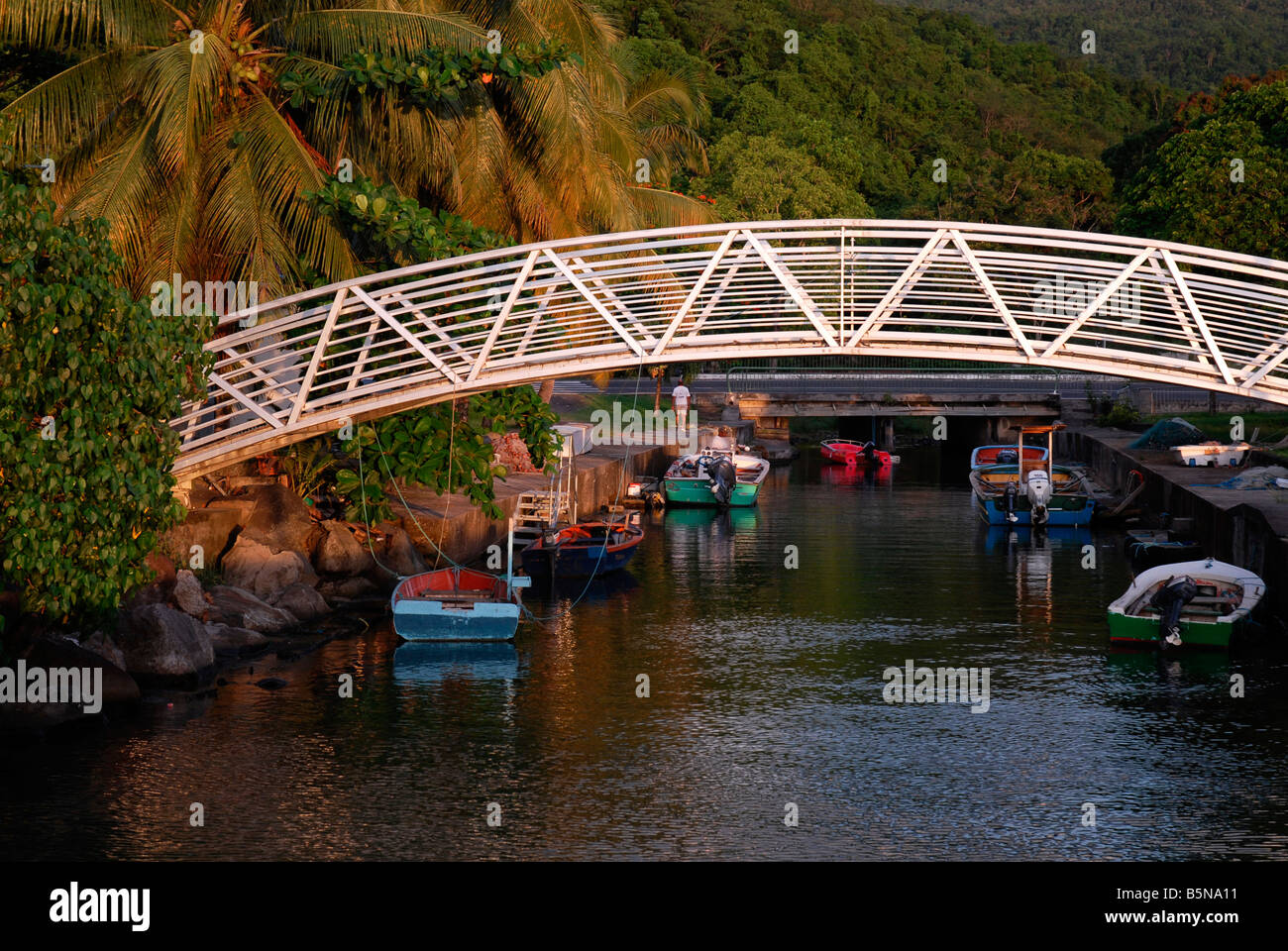 Deshaies Guadeloupe French Antilles Stock Photo Alamy