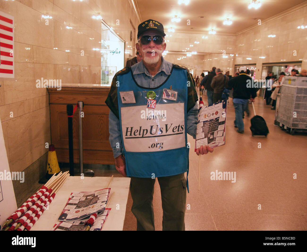 An American Vietnam Veteran asking for donations for homeless and