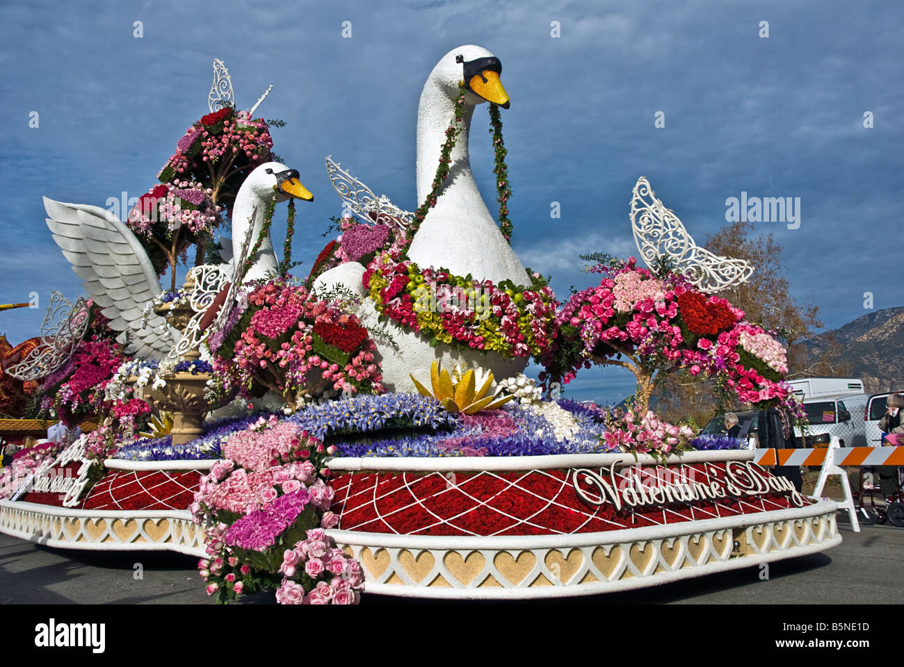Princess' Trophy "Valentine's Day" Rose Parade Float Sierra Madre Rose