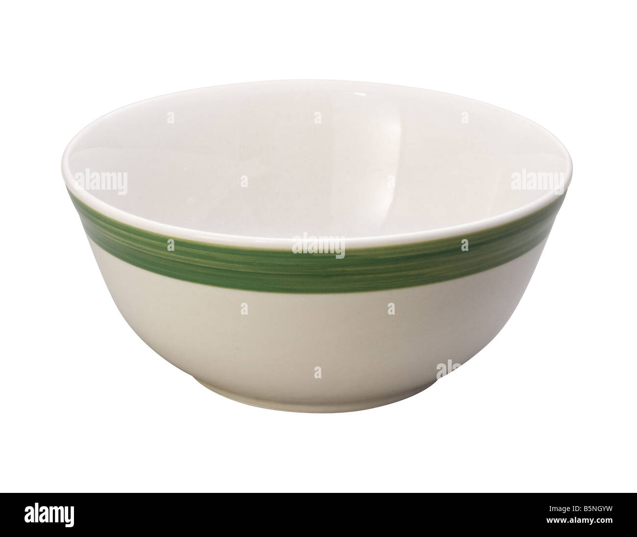 Ceramic Bowl Isolated Stock Photo