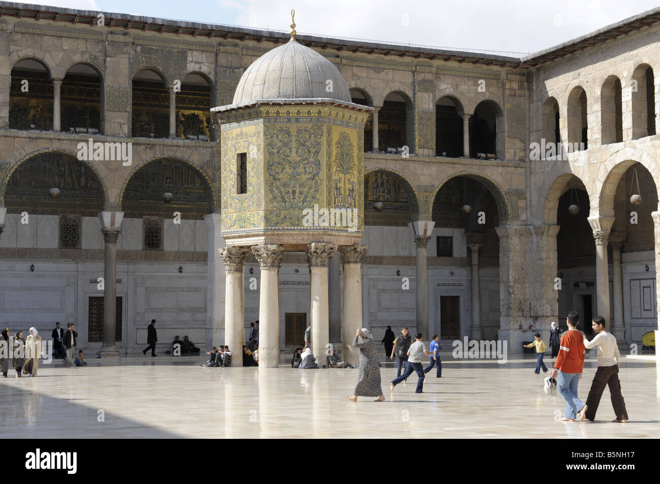 Umayyad Mosque Damascus Stock Photo