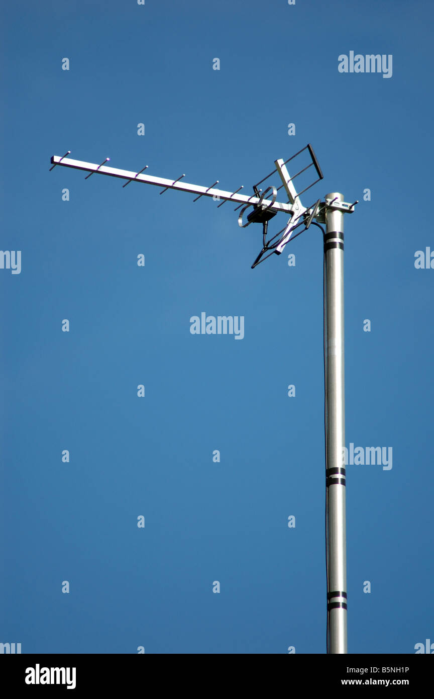 new digital TV aerial, UK Stock Photo Alamy