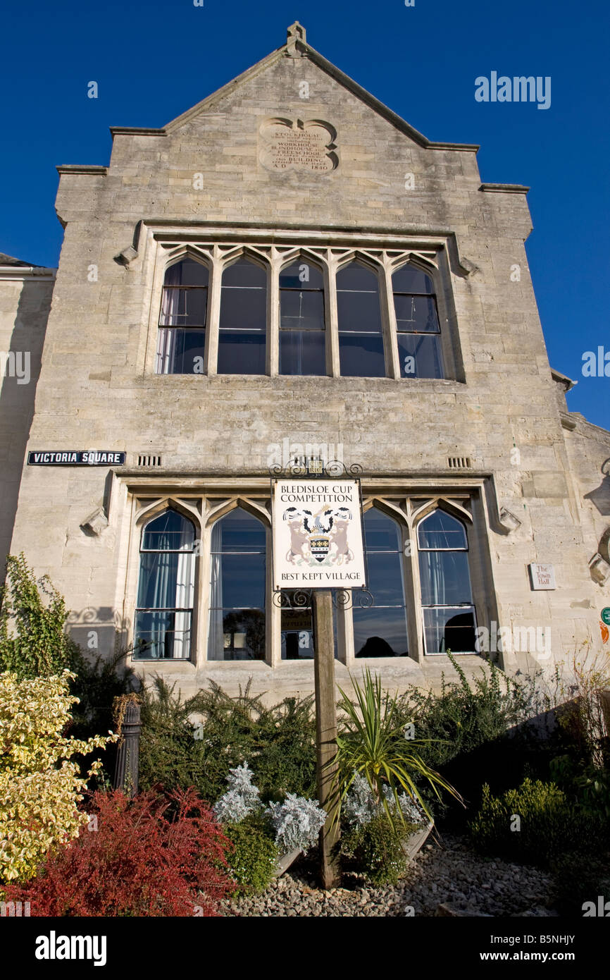 Bledisloe Cup award sign for best kept village Painswick Town Hall
