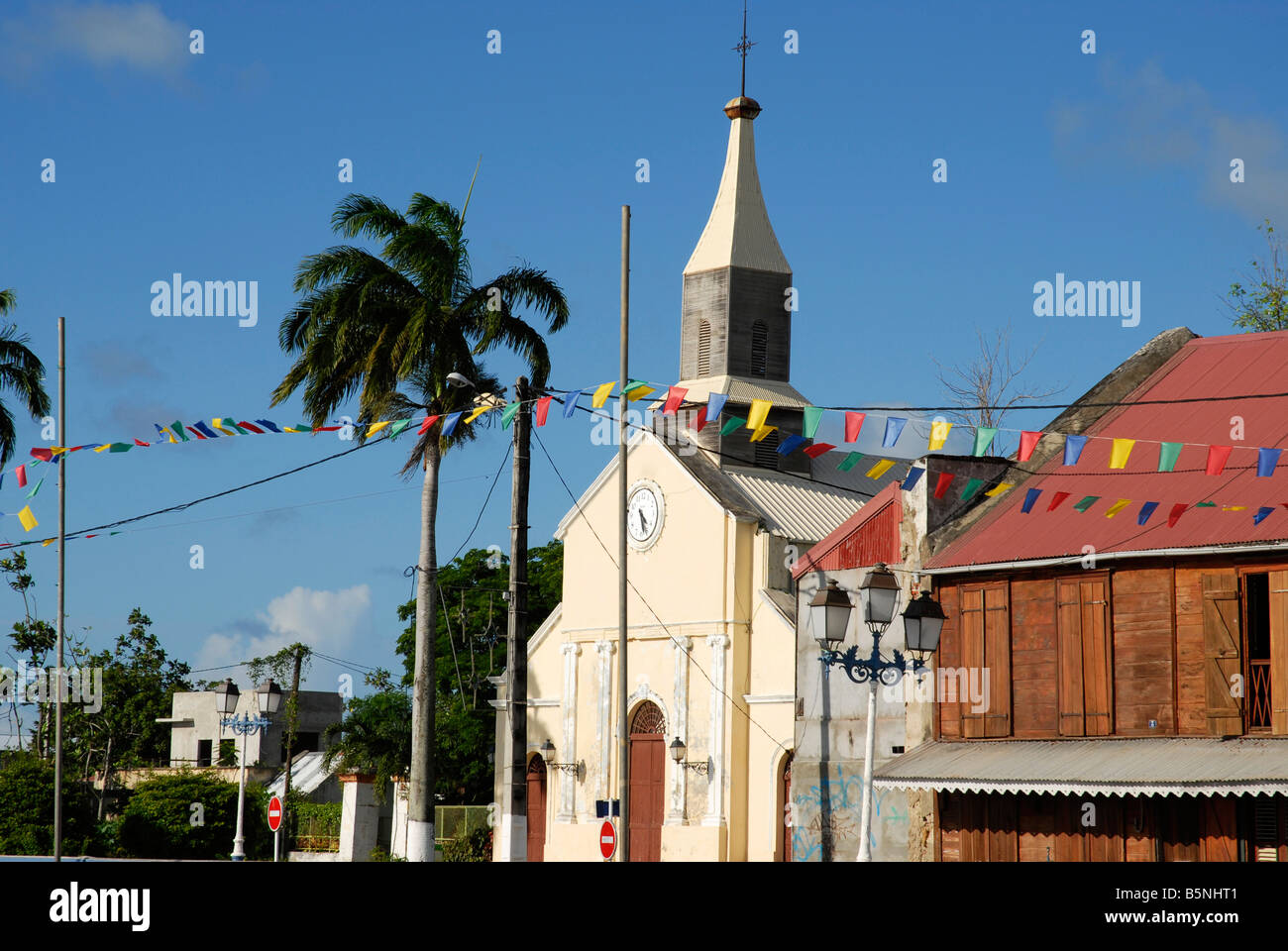 Port Louis village Grande Terre in Guadeloupe French Antilles Stock Photo