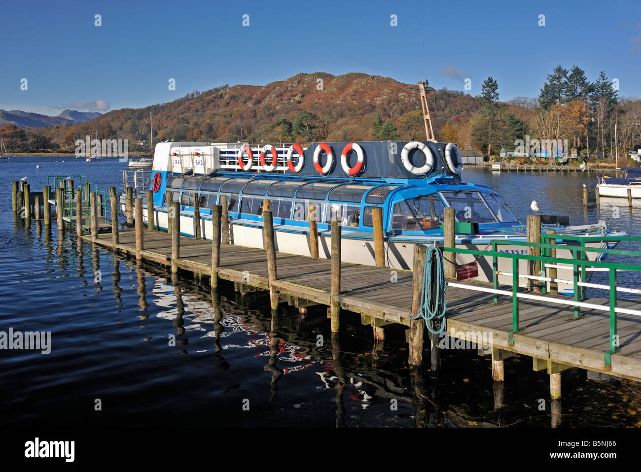 "Miss Cumbria II", passenger cruiser. Windermere, Waterhead, Ambleside, Lake District National Park, Cumbria, England. Stock Photo