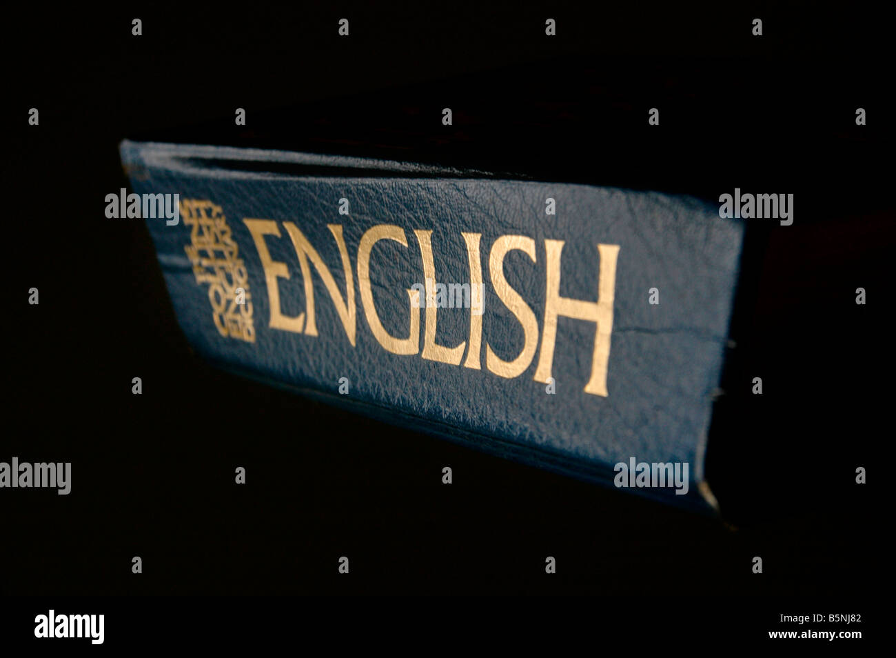 Side view of an English dictionary Stock Photo Alamy