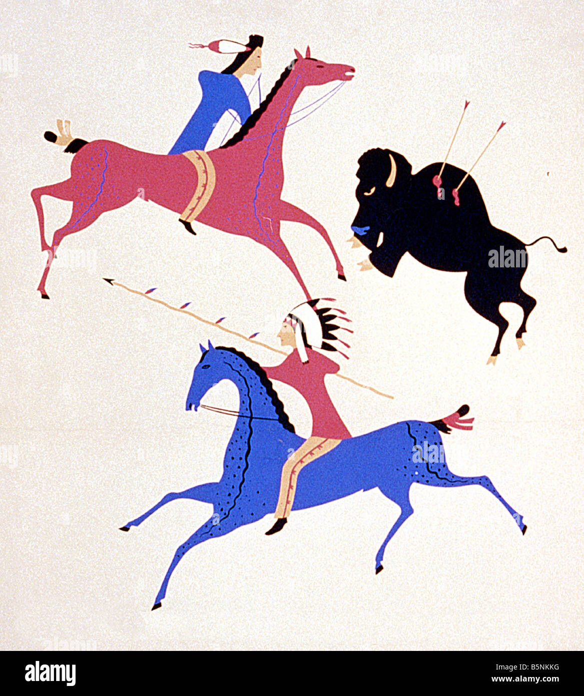 Native american hunting hi-res stock photography and images - Alamy