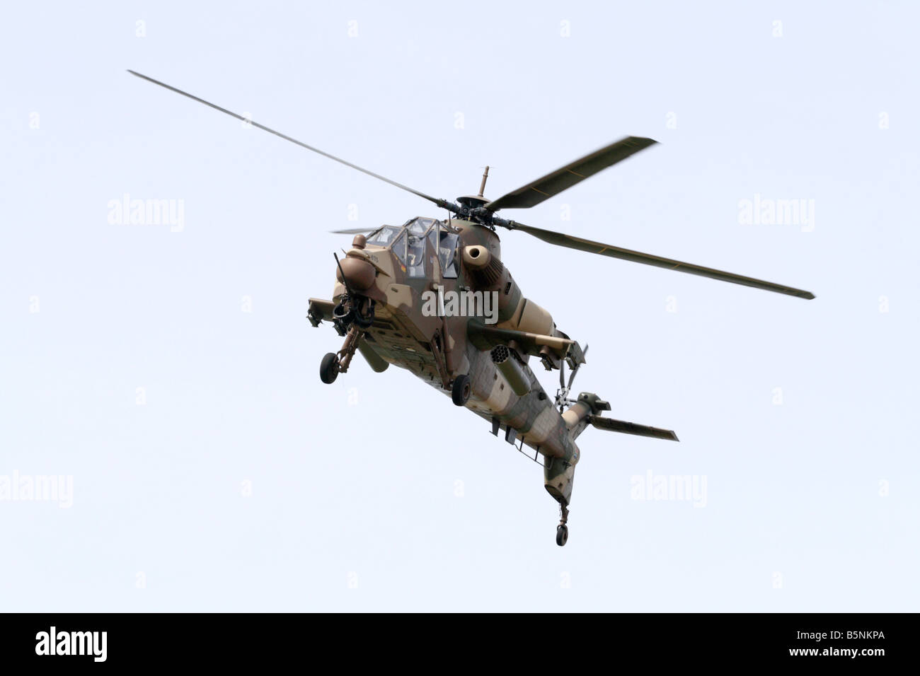 A South African Air Force Rooivalk attack helicopter at an air show at ...