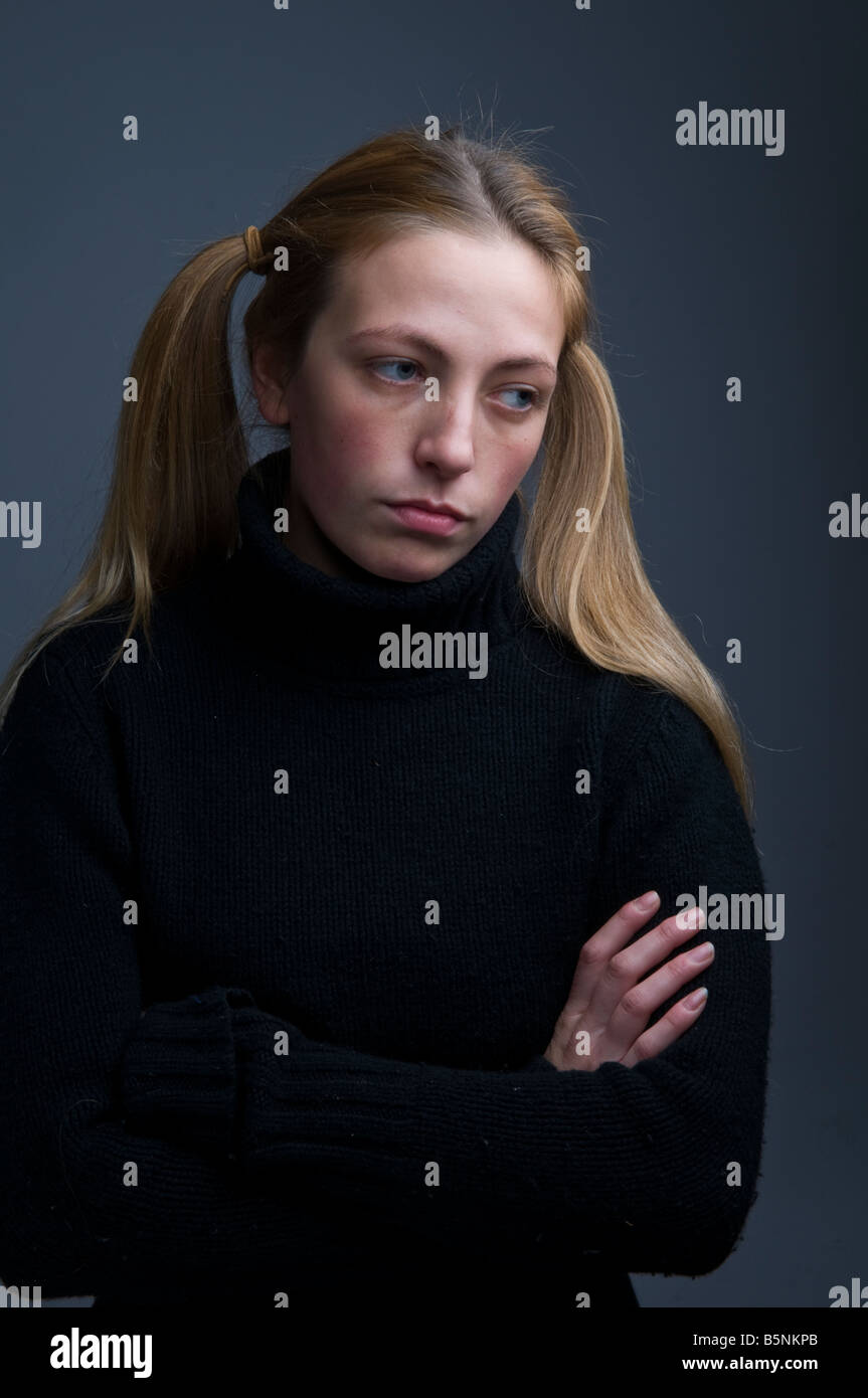 4,608 Young Woman With Her Hair In Pigtails Stock Photos, High-Res