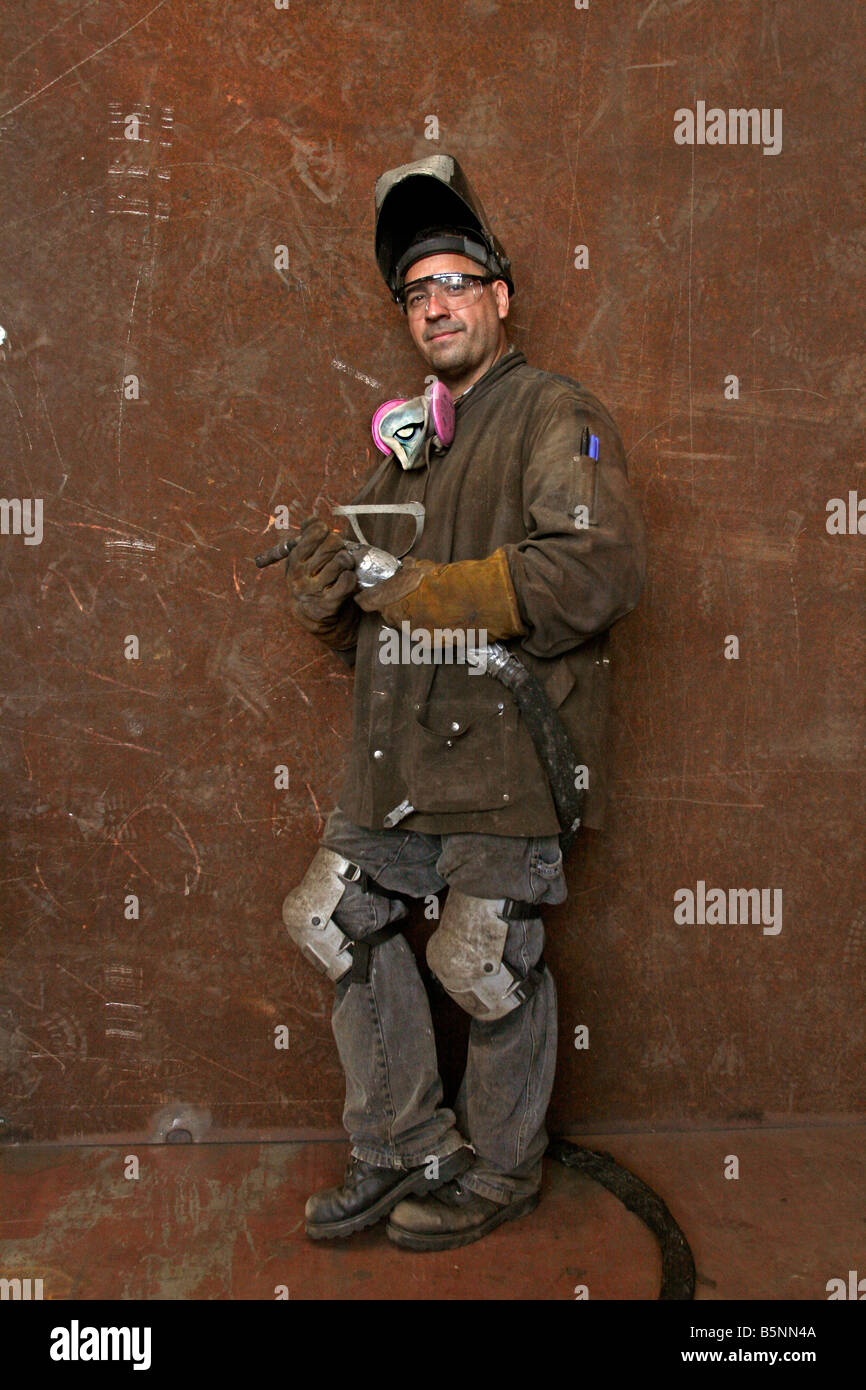 Workers welder Stock Photo