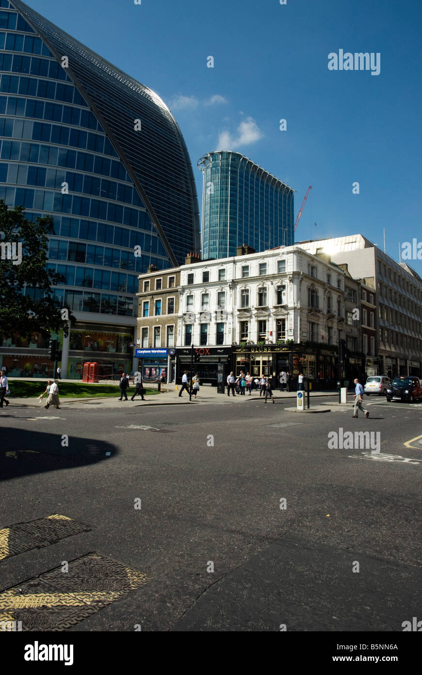 Old and new buildings in City of London Stock Photo - Alamy