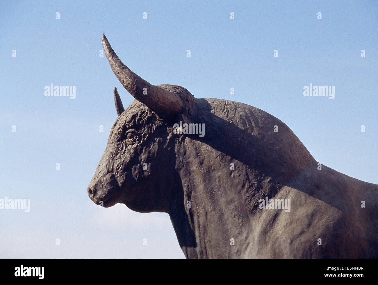 Sculpture of bull. Vista Alegre Palace. Madrid. Spain. Stock Photo