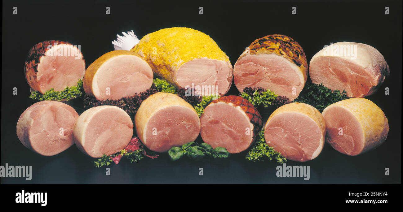 Cold Meat Selection Stock Photo Alamy