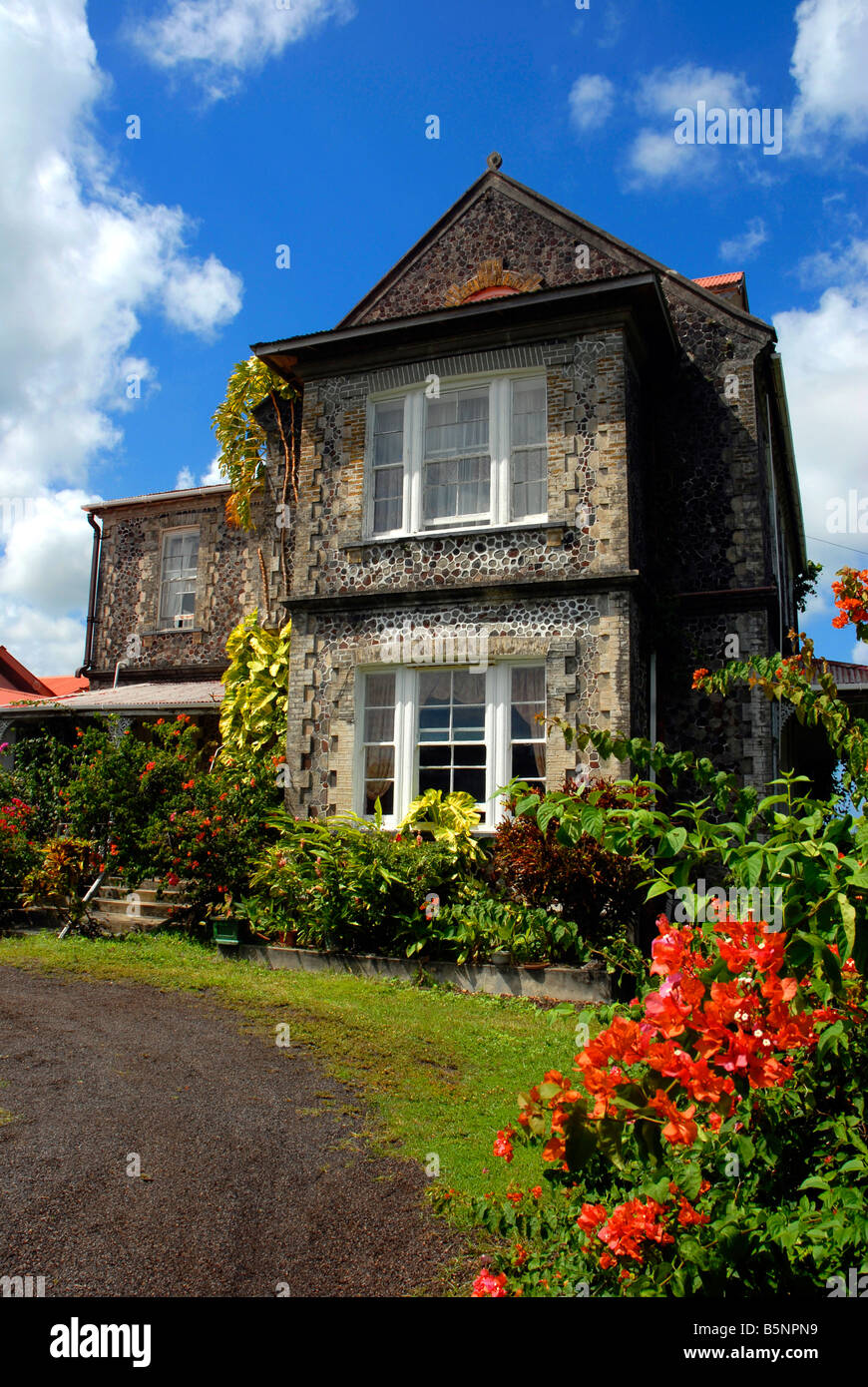 Betty Mascoll's plantation house, Grenada, "West Indies Stock Photo Alamy