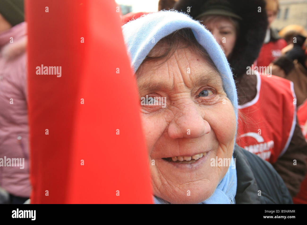 celebration of the 90st anniversary of the Great October Socialist Revolution Stock Photo