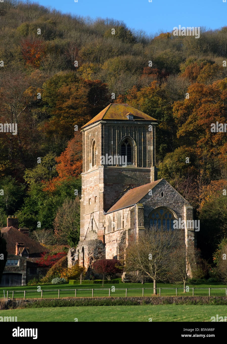 LITTLE MALVERN PRIORY IN WORCESTERSHIRE ENGLAND UK Stock Photo