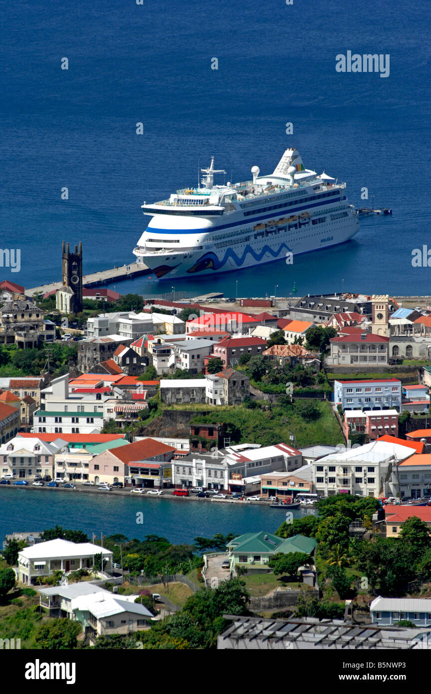 Aida "cruise ship" in dock at St Grenada in the "West Indies