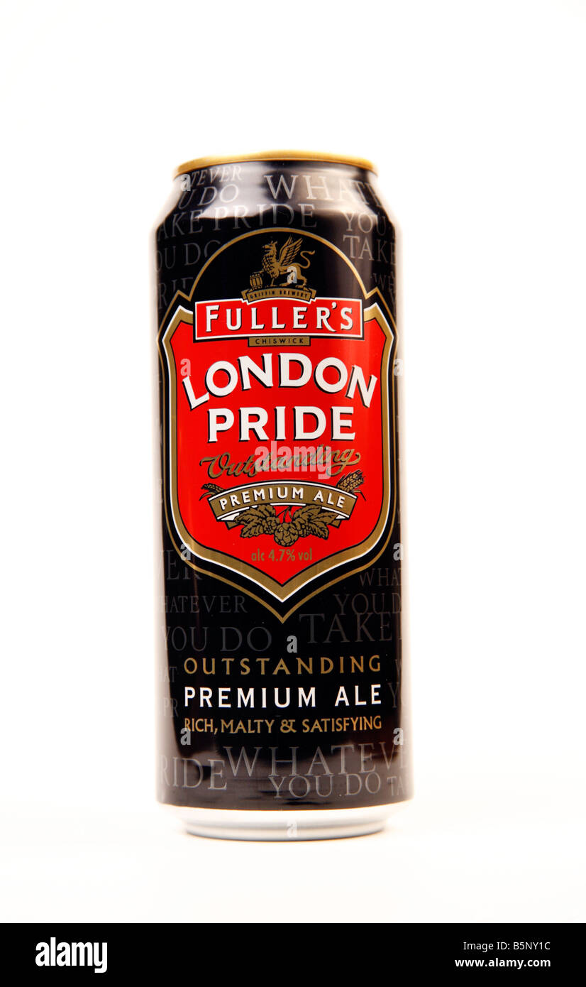 Fuller's London Pride Beer Can Cut Out Stock Photo Alamy