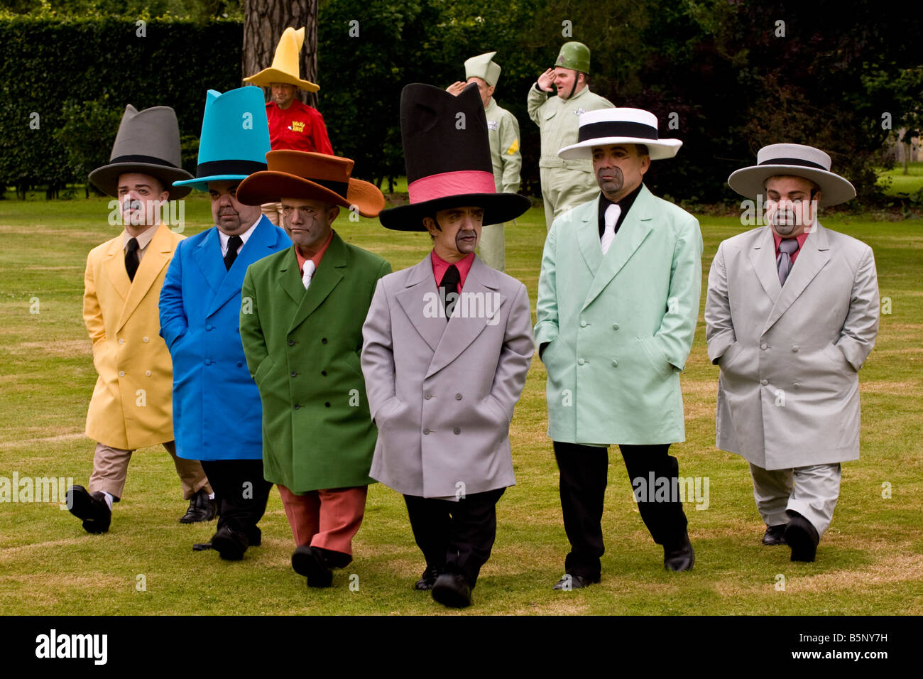 The Ant Hill Mob march out to the Bullet Proof Bomb at Goodwood Festival of Speed, Sussex, UK. Stock Photo