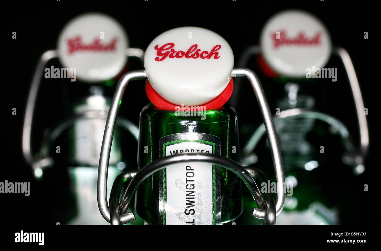 Grolsch Beer Bottles Stock Photo Alamy