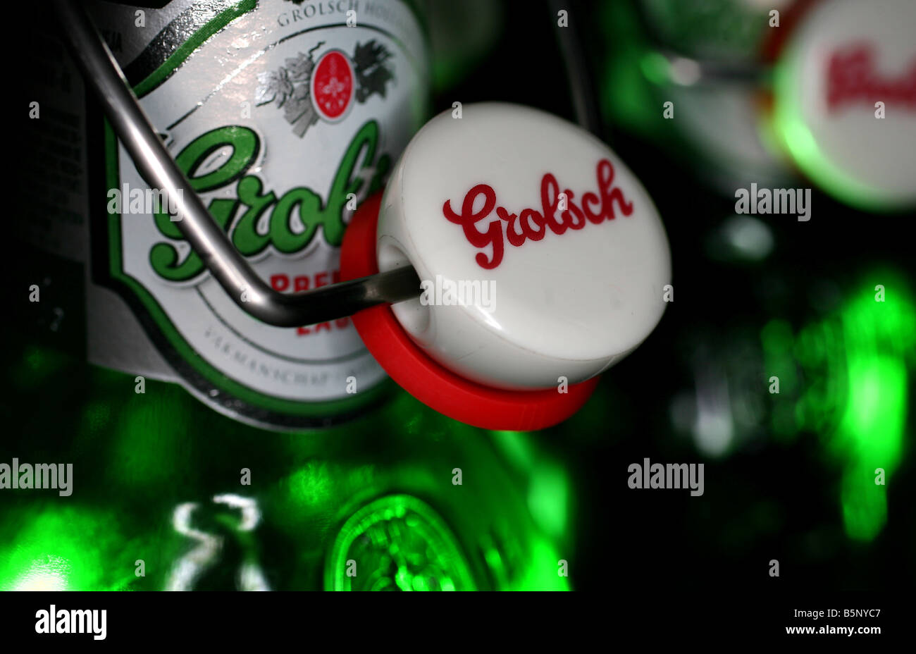 Grolsch Beer Bottles Stock Photo Alamy