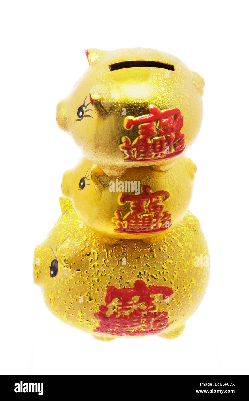 Chinese Piggy Banks Stock Photo Alamy