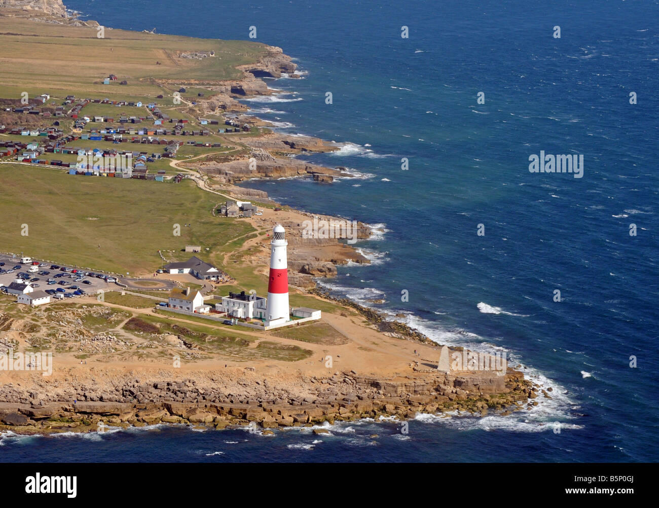 Portland lighthouse, Dorset, Britain UK Stock Photo