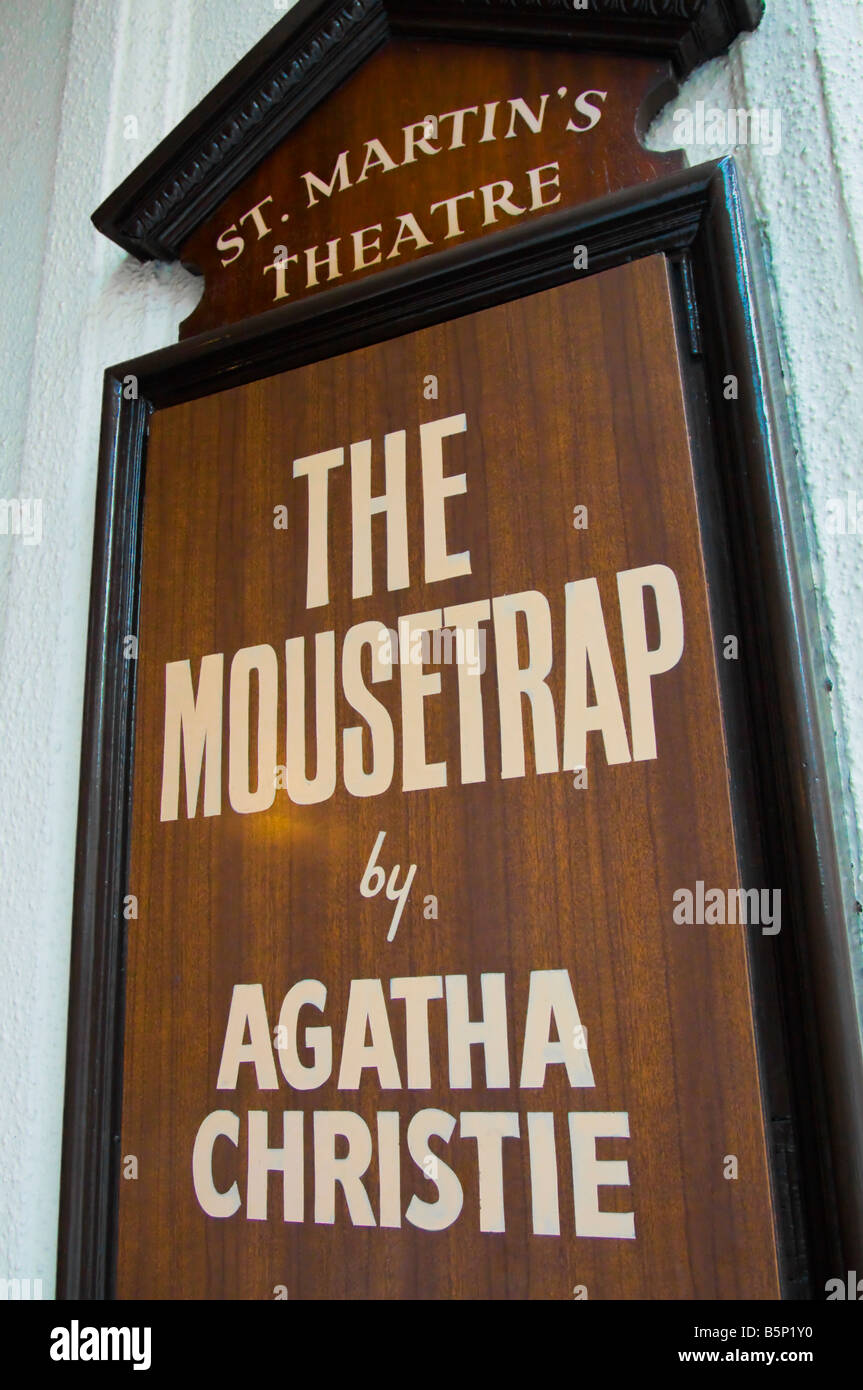 London, England, UK. St Martin's Theatre - The Mousetrap by Agatha ...