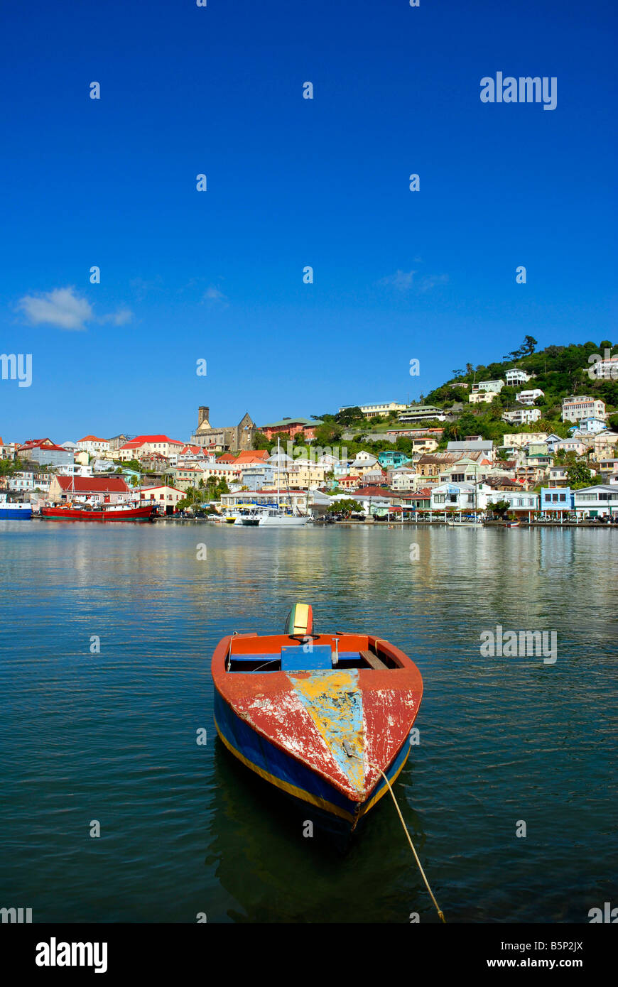 The Carenage and harbour area, St George's, Grenada, 'West Indies' Stock Photo