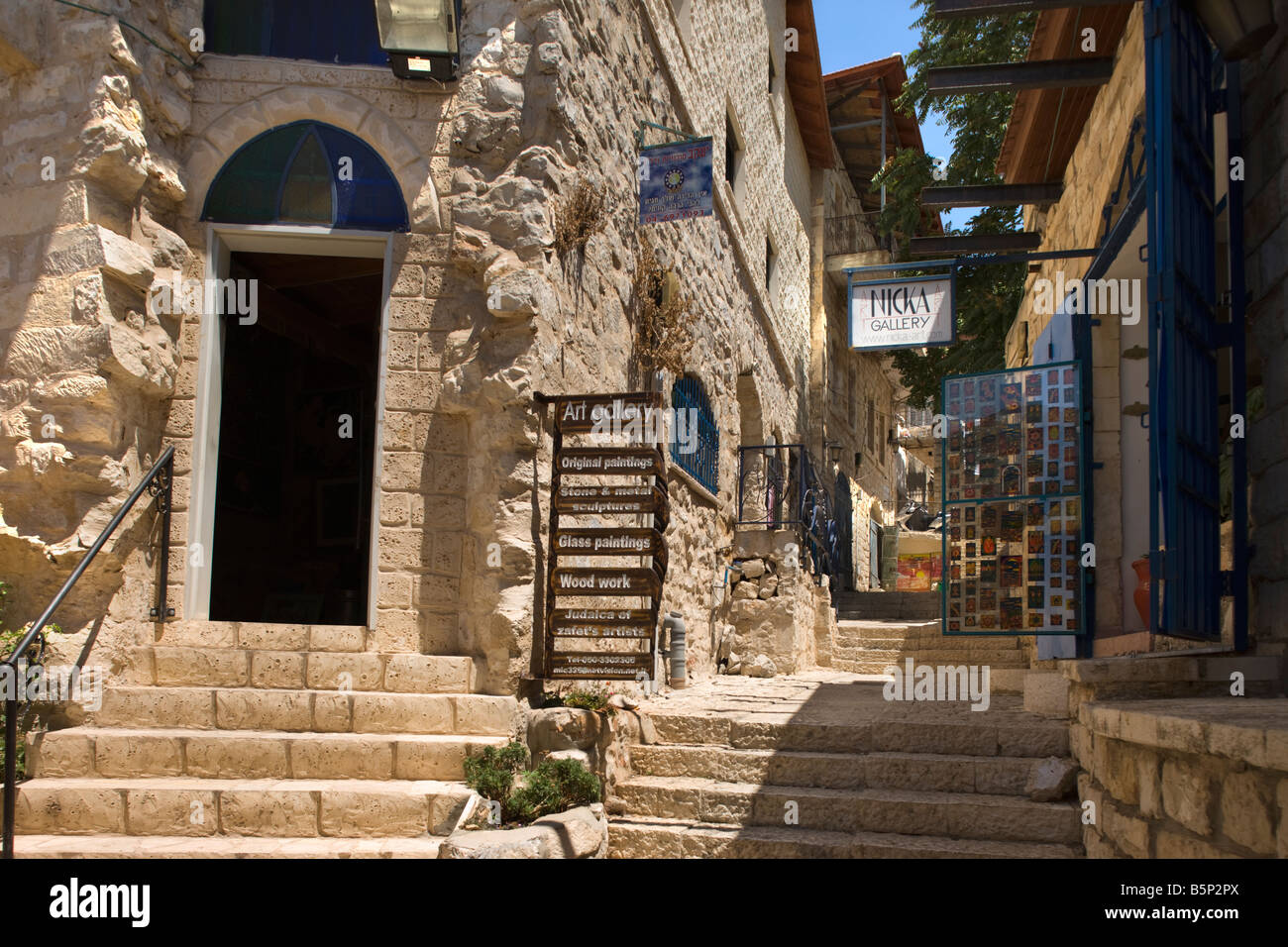 ART GALLERIES ARTISTS QUARTER SAFED OLD HILLTOP VILLAGE UPPER GALILEE
