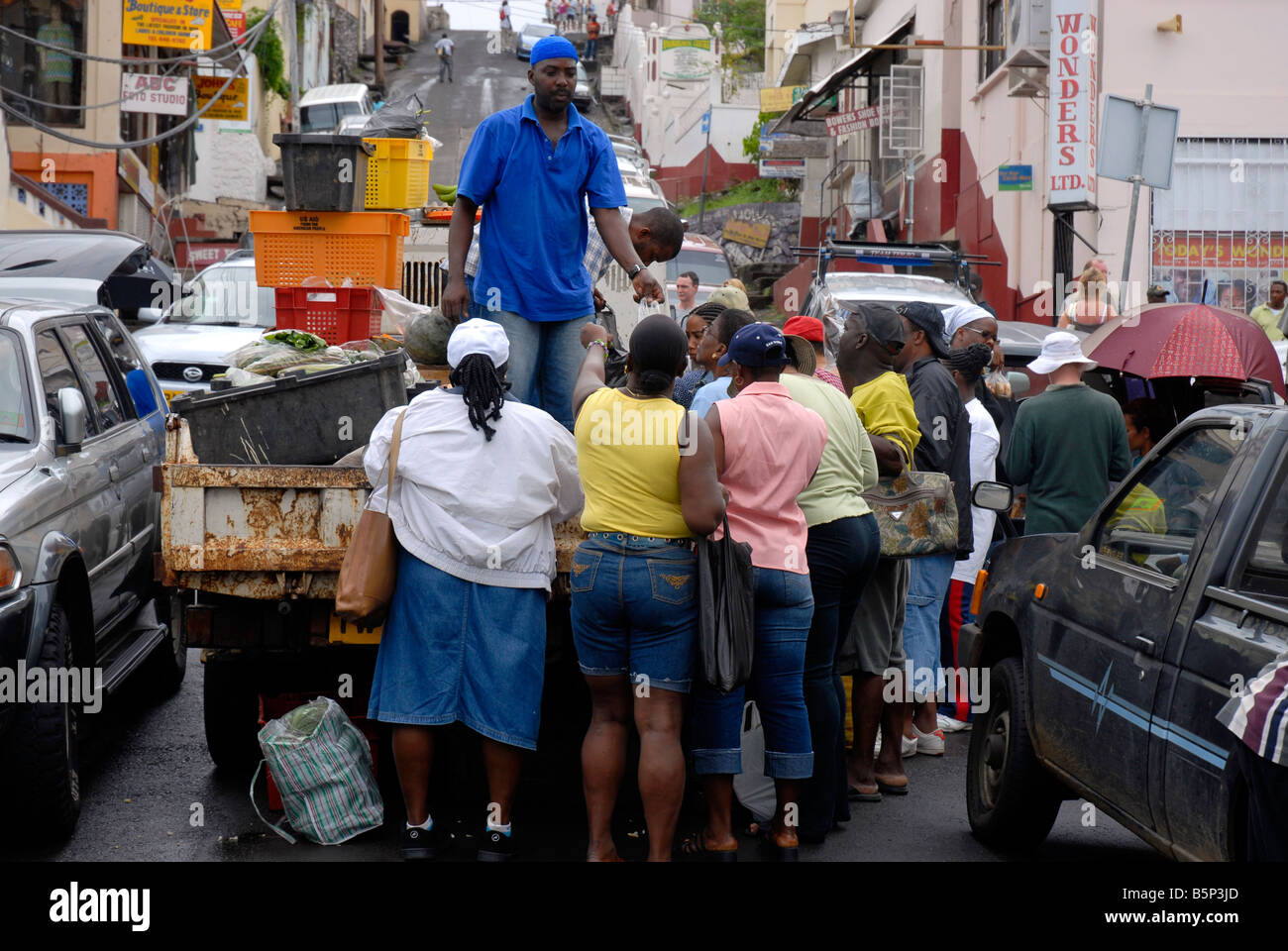 Grenada caribbean market hires stock photography and images Alamy