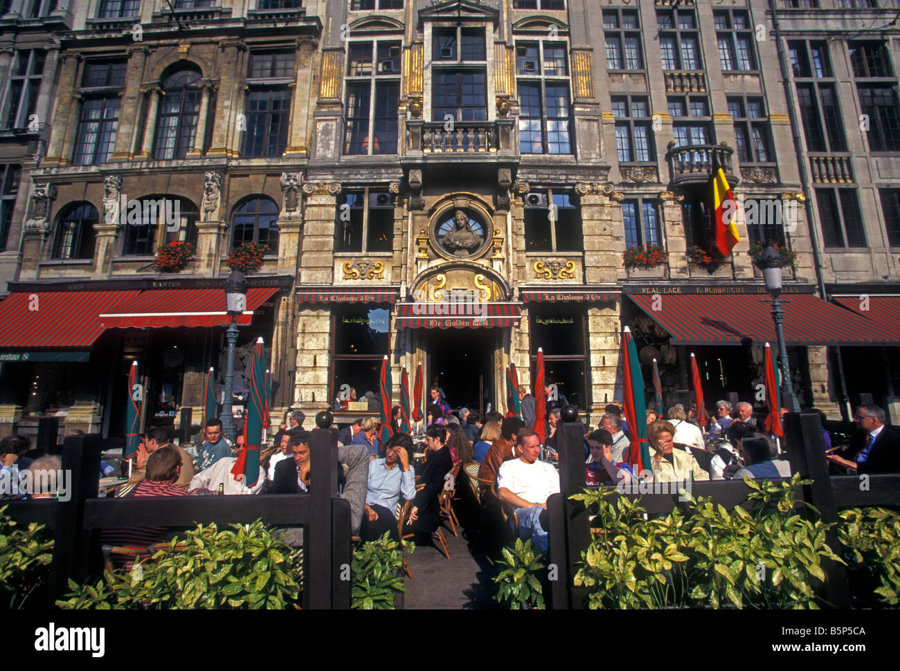 La Chaloupe d'Or, restaurant, De Gulden Boot, restaurant, GrandPlace, city of Brussels, Brussels Capital Region, Belgium, Europe Stock Photo