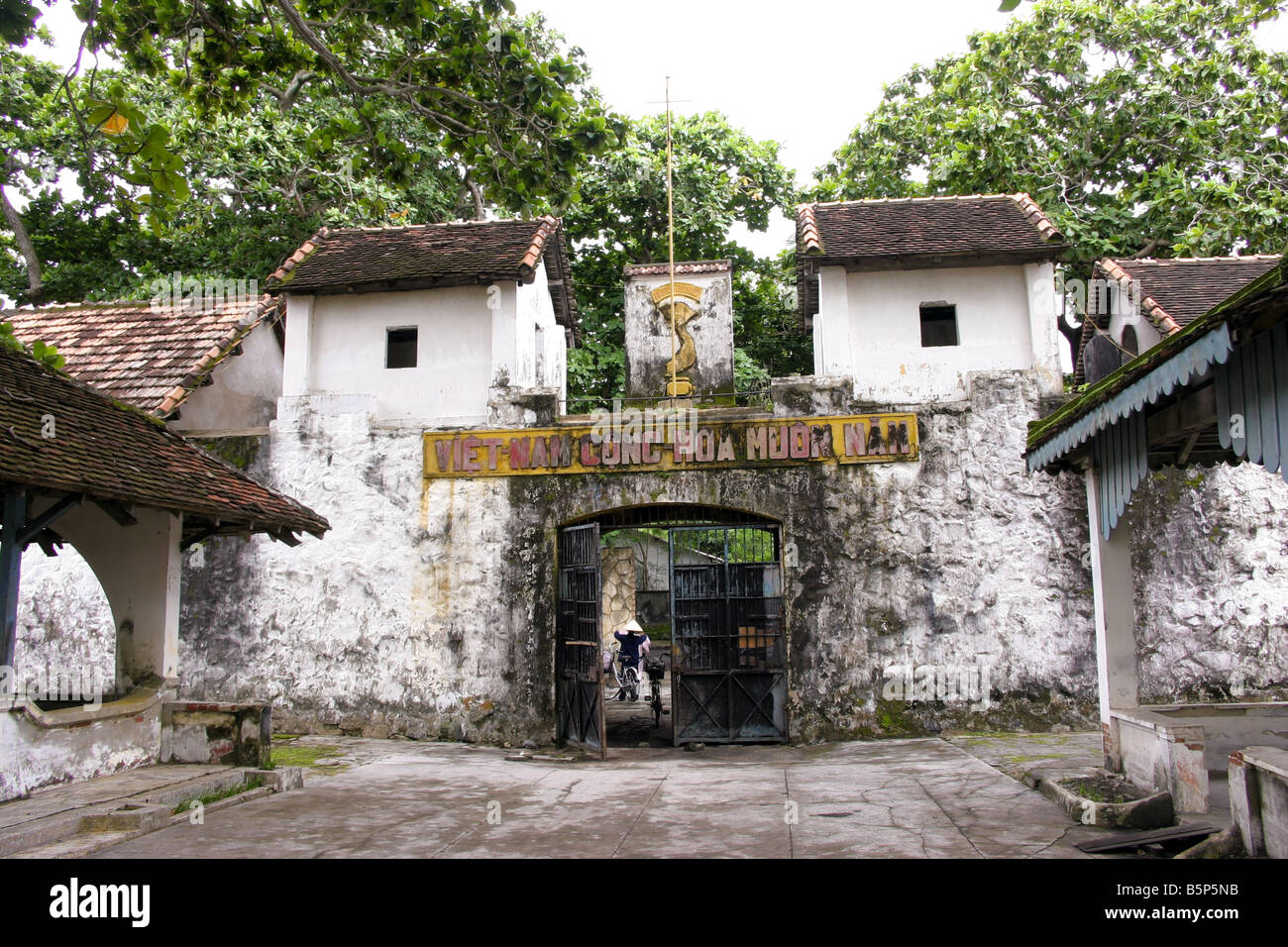 entrance of poulo condor's convict prison, vietnam Stock Photo
