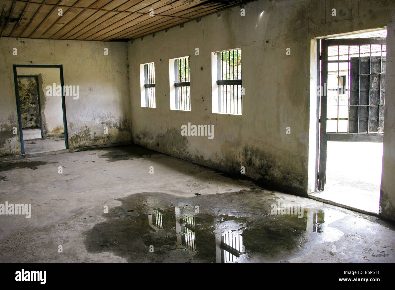 inside poulo condor's convict prison, con son island, vietnam Stock Photo