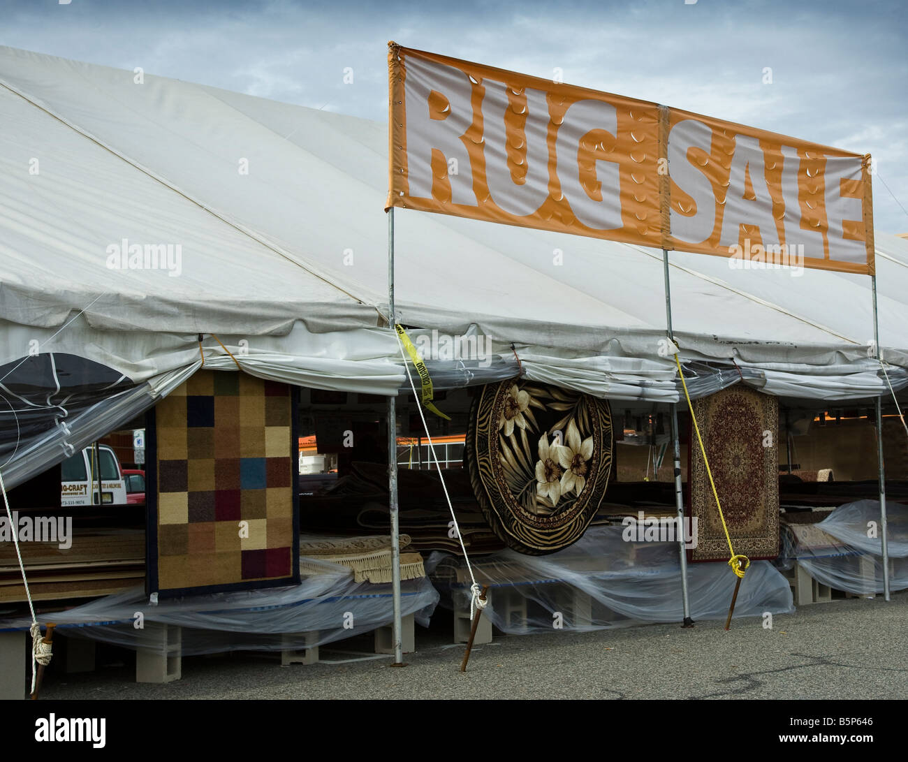 Rug sale tent sign hires stock photography and images Alamy
