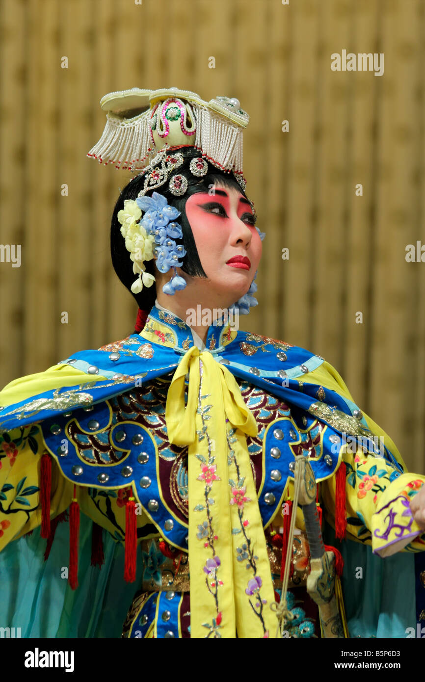 Female actor perfoming in the famous Chinese Opera (Beijing Opera