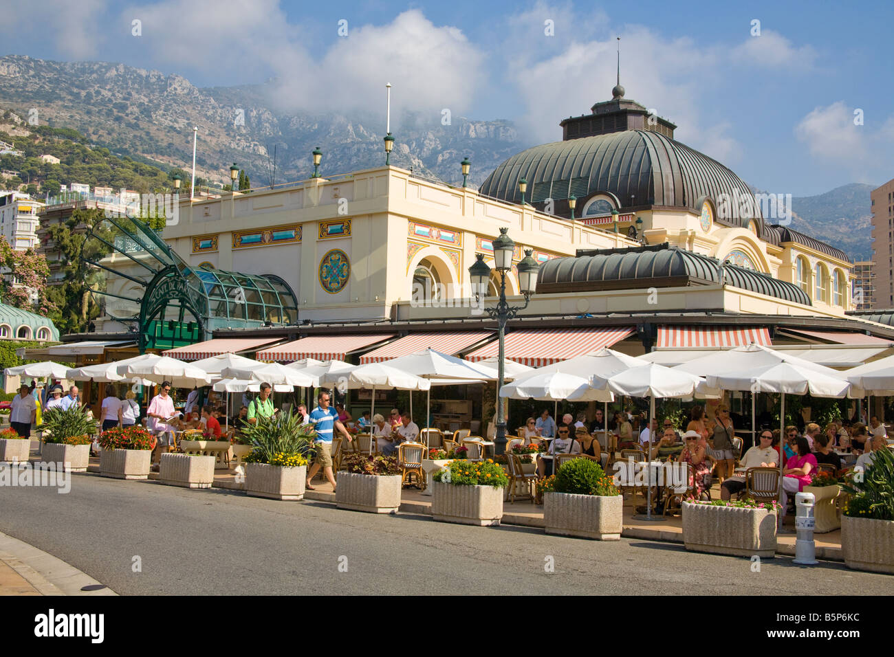 Cafe de Paris, Place Du Casino, Monte Carlo, Monaco, France Stock Photo