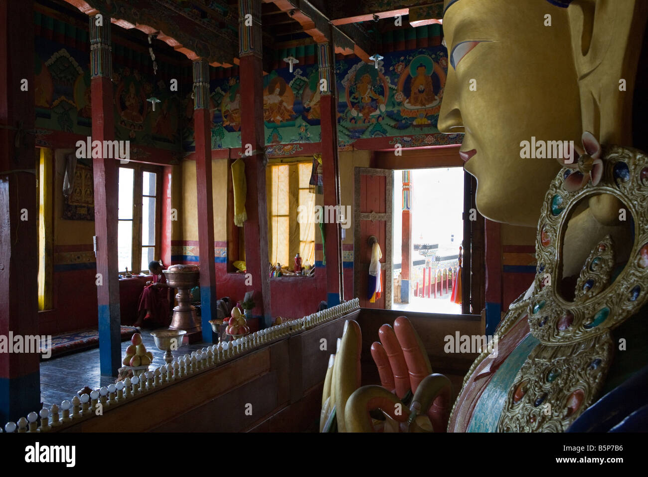 Thiksey Monastery Ladakh Stock Photo Alamy