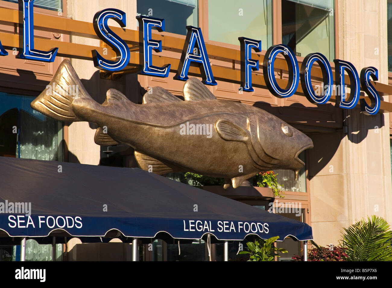 Legal Sea Foods Restaurant Long Wharf Boston Massachusetts USA Stock