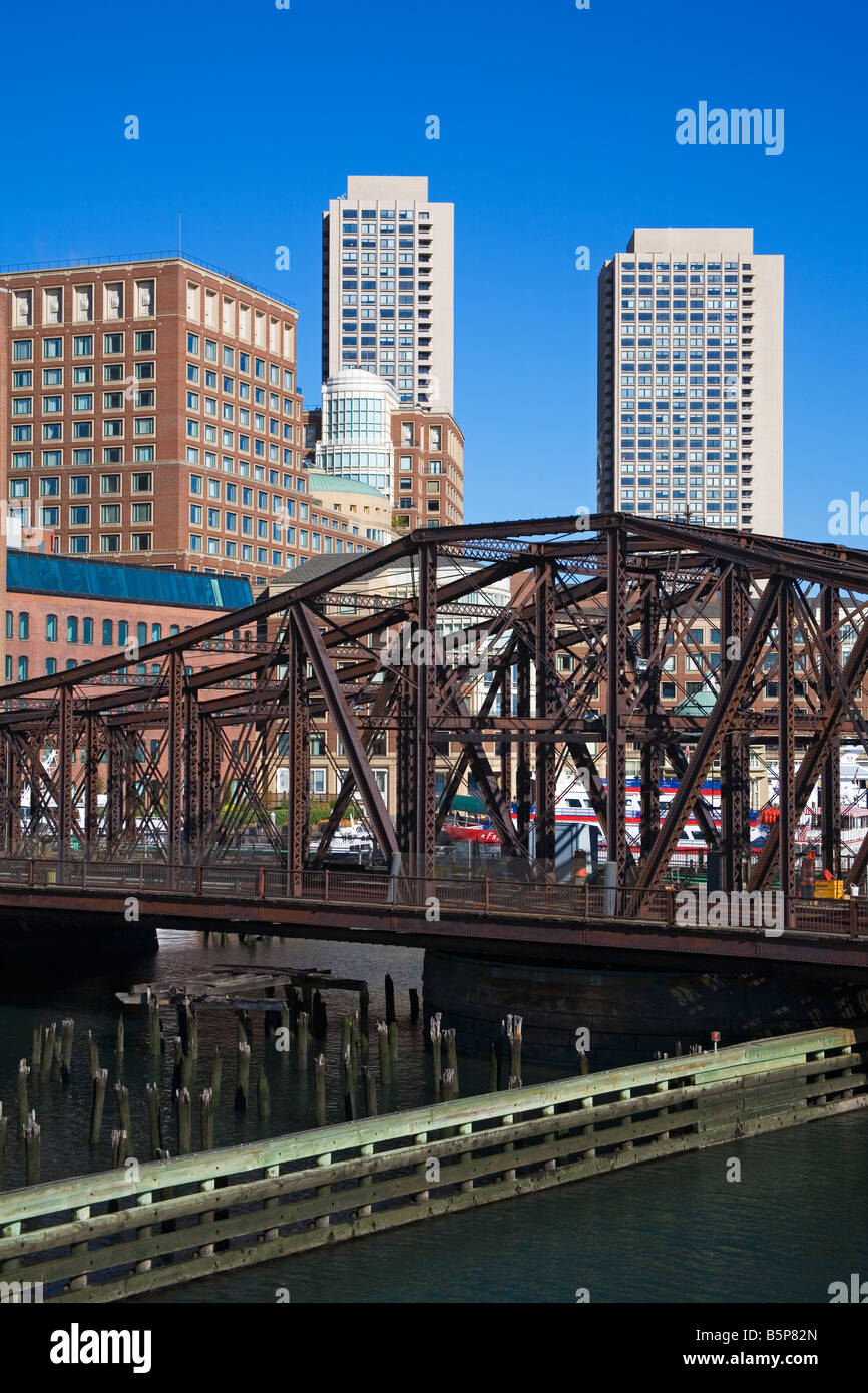 Fort Point Channel Boston Massachusetts USA Stock Photo Alamy