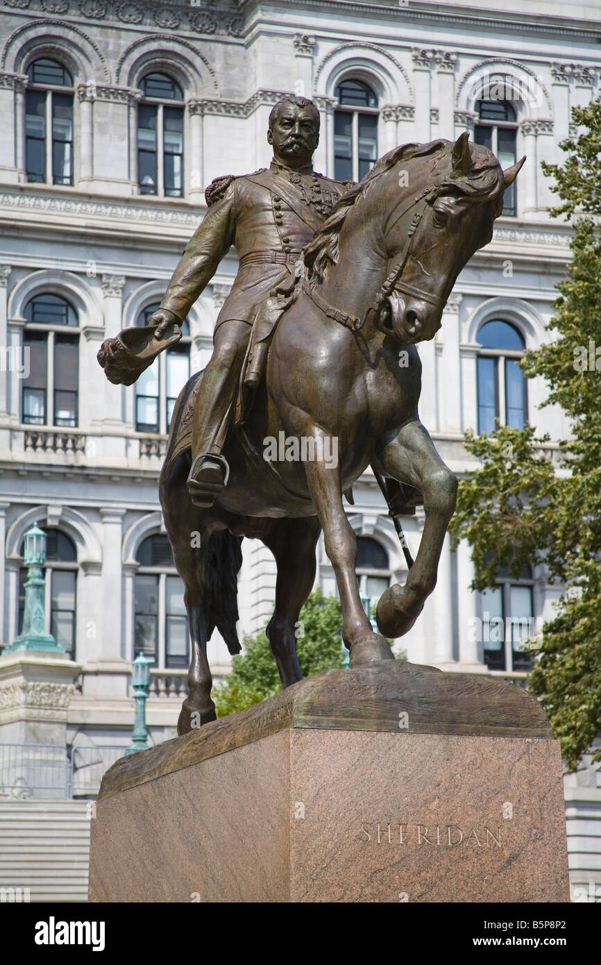 General Sheridan Statue State Capitol Building Albany New York State
