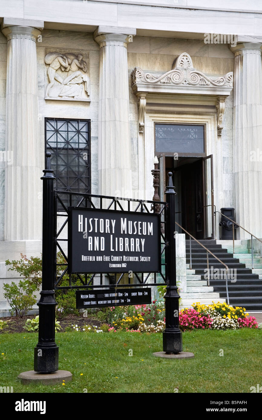 History Museum Library Buffalo City New York State USA Stock Photo - Alamy