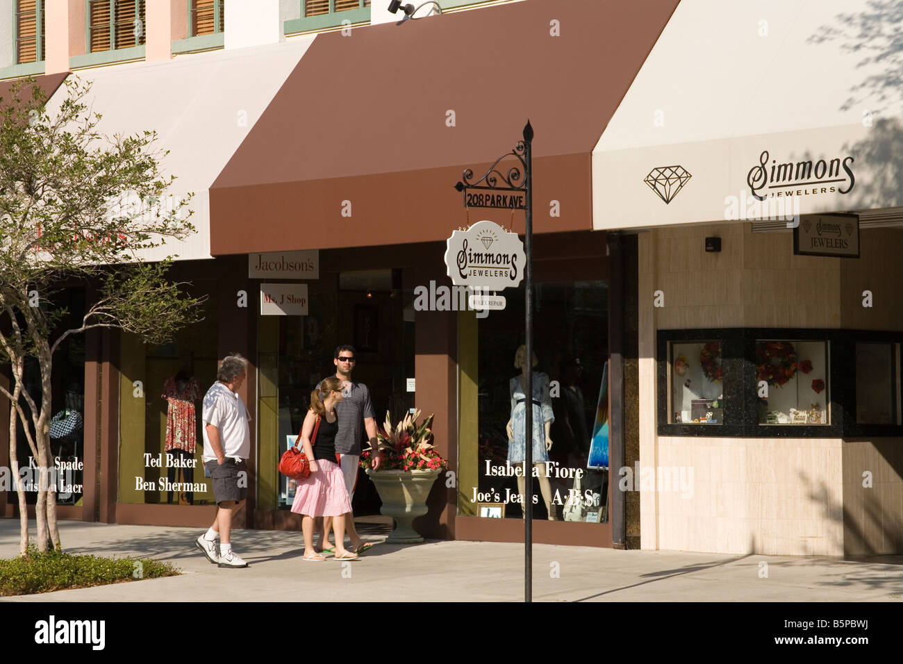Park Avenue Winter Park City Orlando Florida USA Stock Photo Alamy