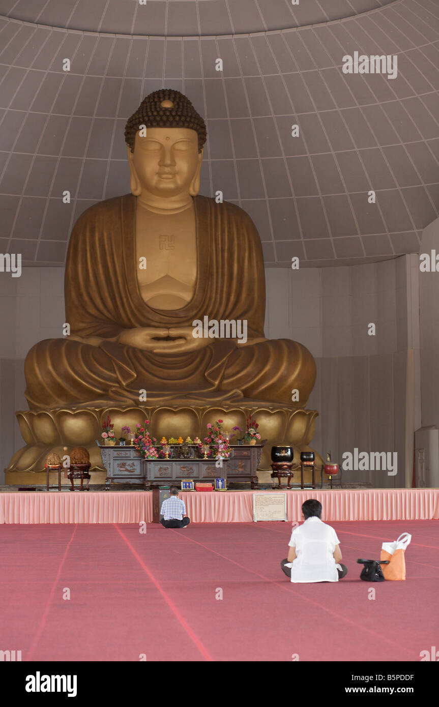 Buddha statue at kong san phor kark see monastery Stock Photo
