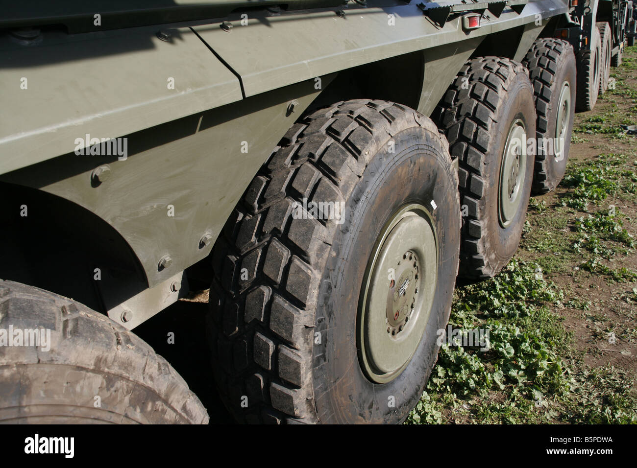 detail of army tank wheels on battle field Stock Photo Alamy