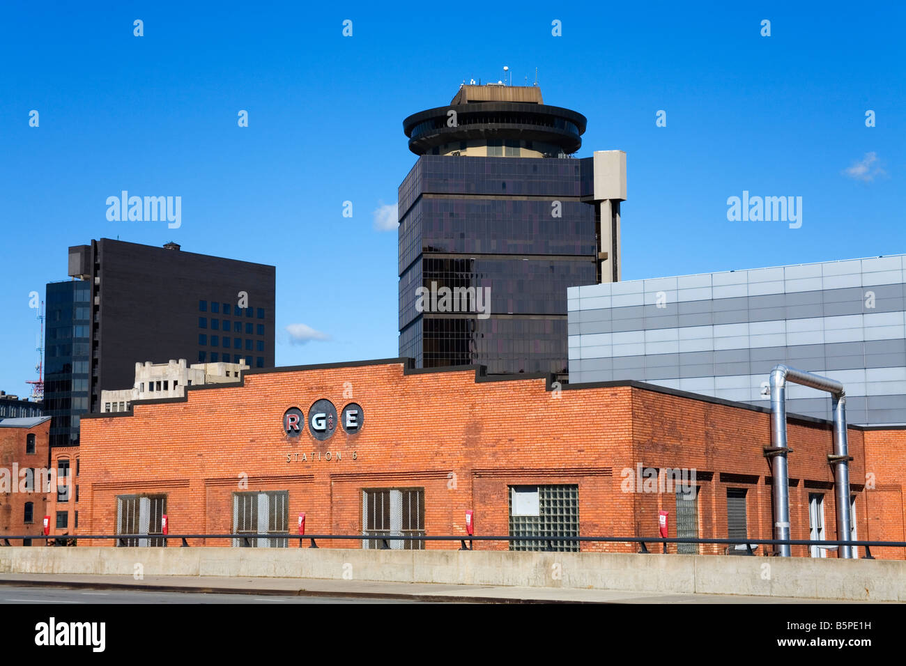 RG E Power Station Downtown Rochester New York State USA Stock Photo ...