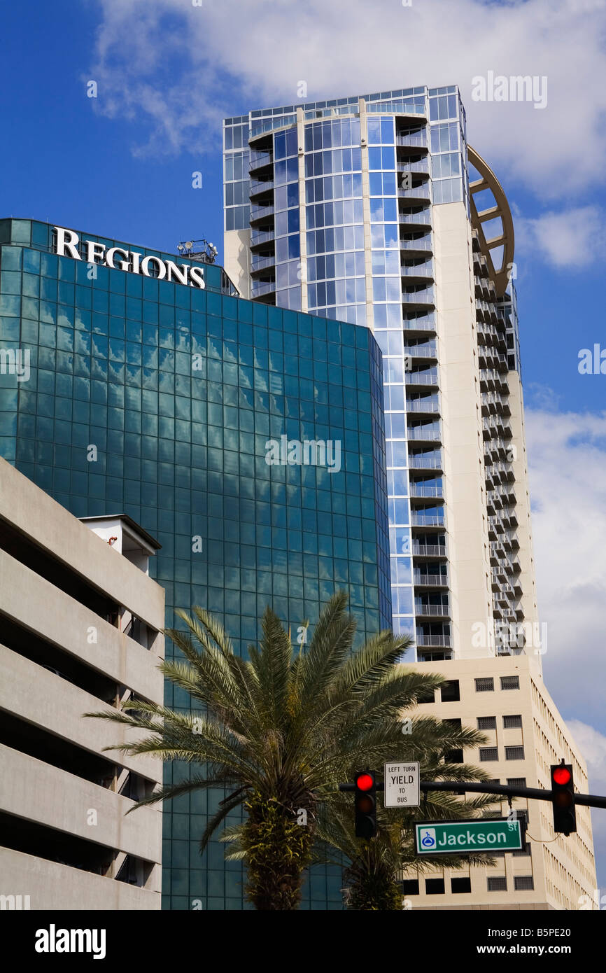 Skyscrapers on Magnolia Avenue Orlando Florida USA Stock Photo Alamy
