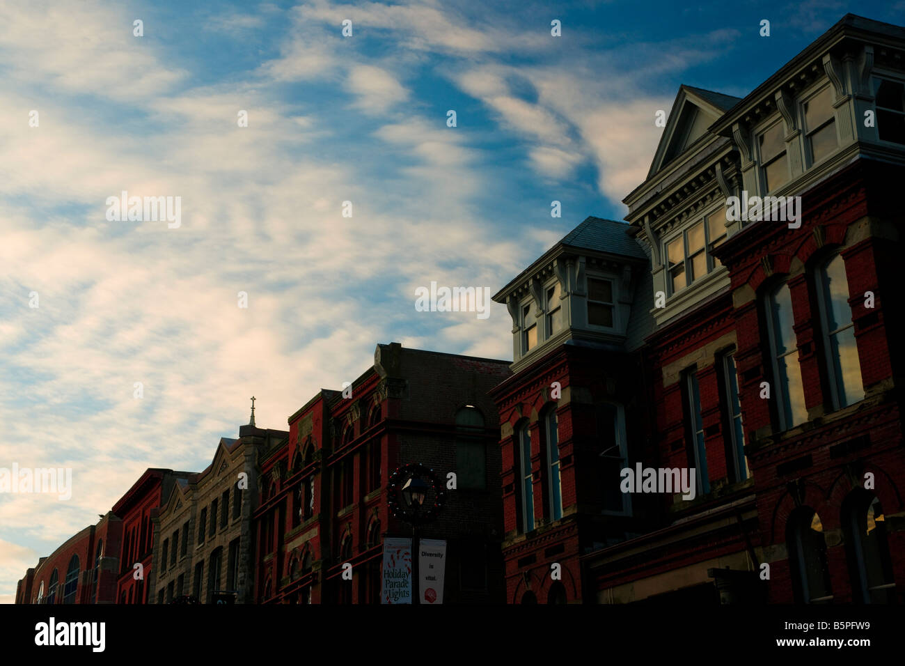 The historic skyline along Barrington Street in Halifax, Nova Scotia Stock Photo Alamy