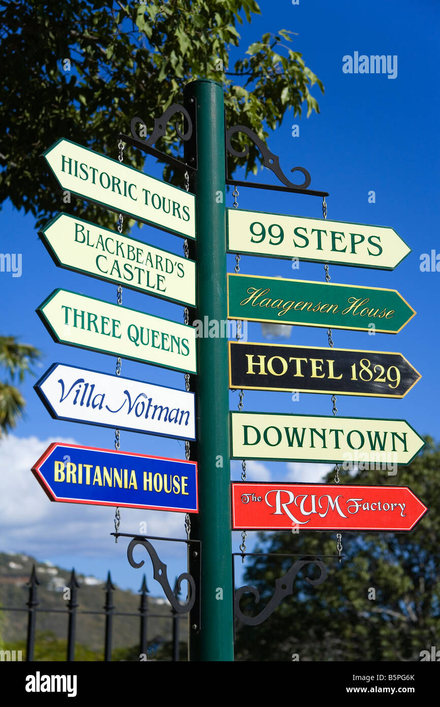 Sign in Charlotte Amalie St Thomas Island U S Virgin Islands Caribbean ...
