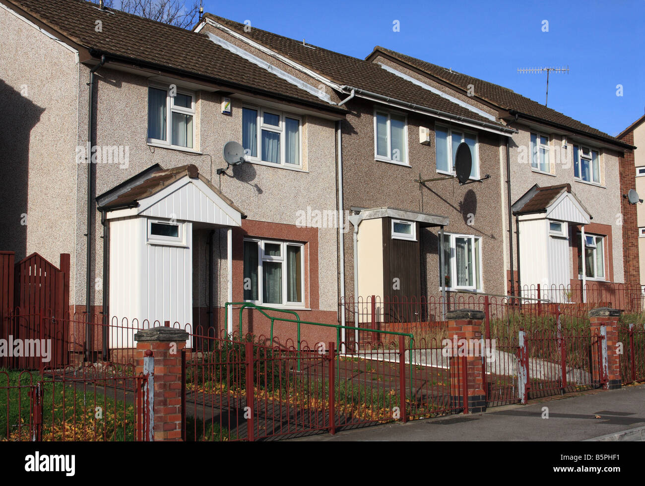 Social housing in the St Ann's area of Nottingham, England, U.K Stock